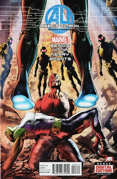 Обложка книги Age of Ultron #3, Brian Michael Bendis, Bryan Hitch