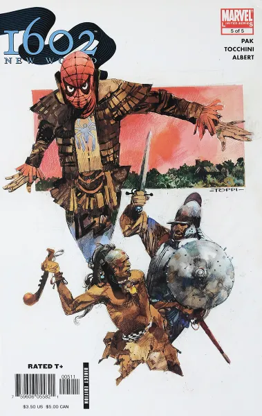 Обложка книги Marvel 1602: New World #5, Greg Pak, Greg Tocchini, Oclair Albert