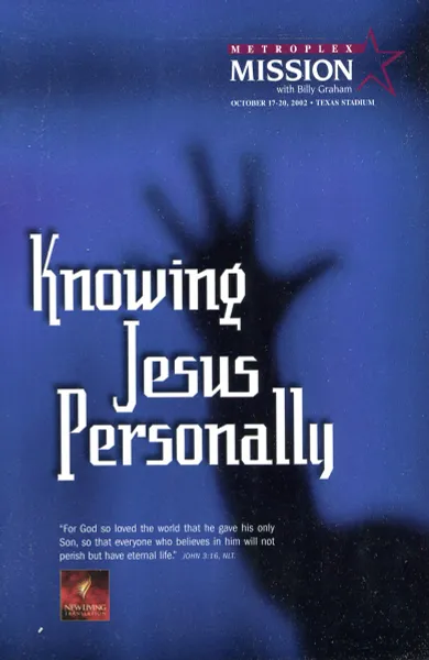 Обложка книги Knowing Jesus Personally, Billy Graham