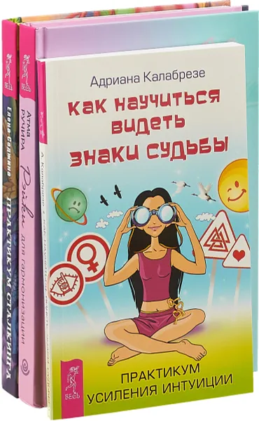 Обложка книги Рейки для гармонизации . Как научиться видеть. Практикум сталкинга (комплект из 3 книг), Атма Ручира, Адриана Калабрезе, Елена Саджина