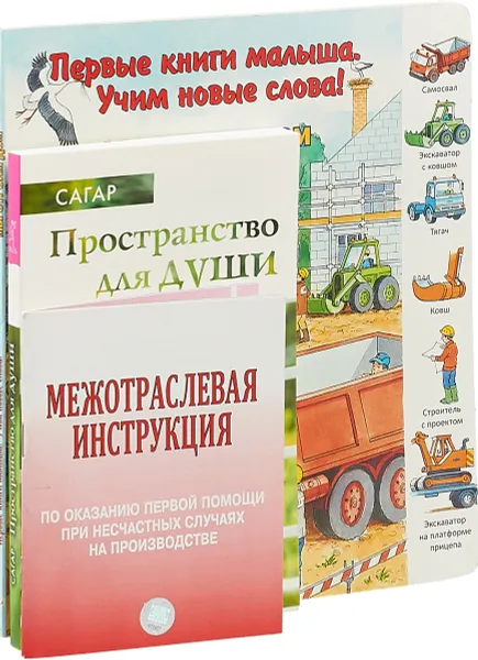 Обложка книги Пространство для души. Межотраслевая инструкция по оказанию первой помощи. Мы строим дом (комплект из 3 книг), Сагар