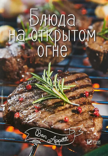 Обложка книги Блюда на открытом огне, И. Романенко