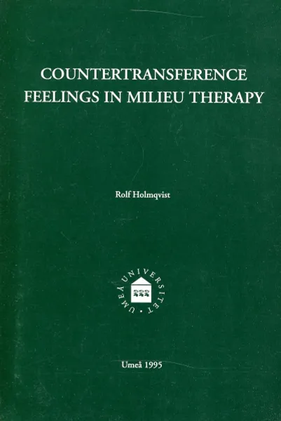 Обложка книги Countertransference feelings in milieu therapy, Rolf Holmqvist