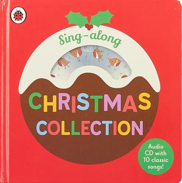 Обложка книги Sing-along Christmas Collection: CD and Board Book, Ladybird