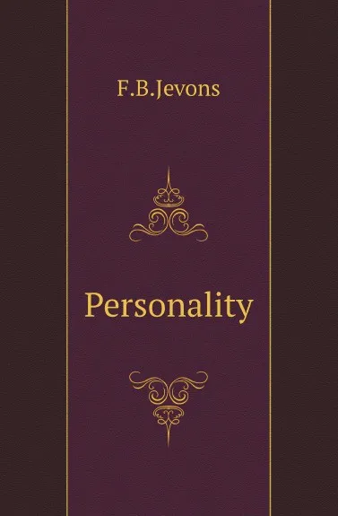 Обложка книги Personality, F.B. Jevons