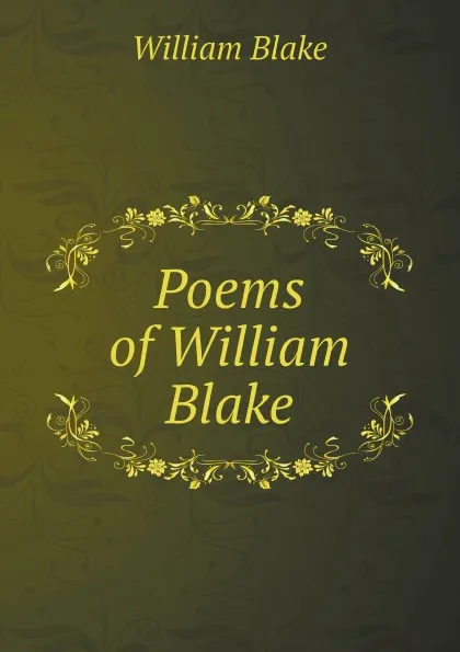 Обложка книги Poems of William Blake, William Blake