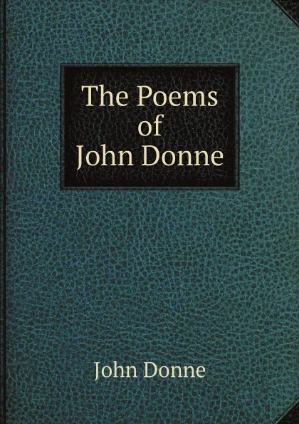 Обложка книги The Poems of John Donne, Джон Донн