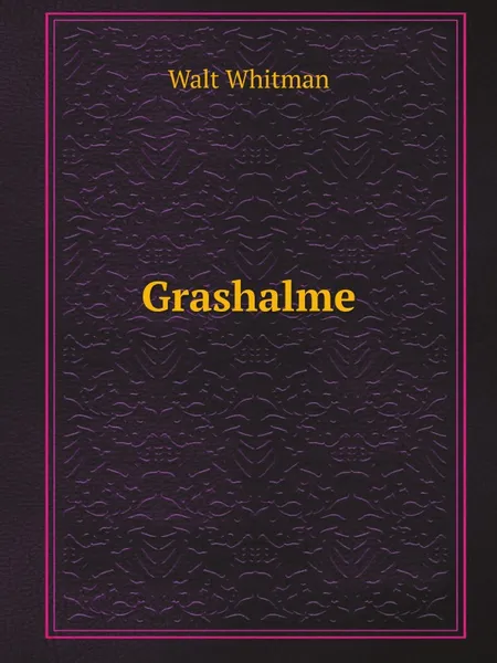 Обложка книги Grashalme, Walt Whitman