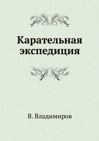 Обложка книги Карательная экспедиция, В. Владимиров