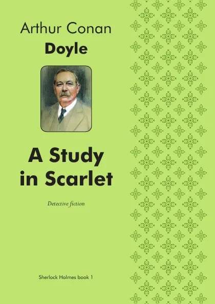 Обложка книги A Study in Scarlet. Detective fiction, Doyle Arthur Conan