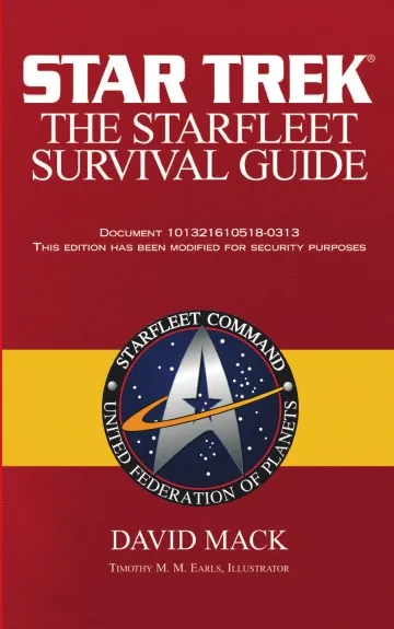 Обложка книги The Star Trek. The Starfleet Survival Guide, David Mack