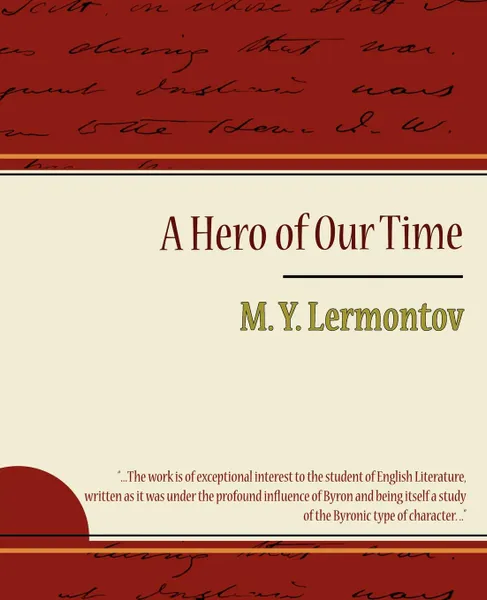 Обложка книги A Hero of Our Time - Lermontov, Y. Lermontov M. y. Lermontov, M. y. Lermontov