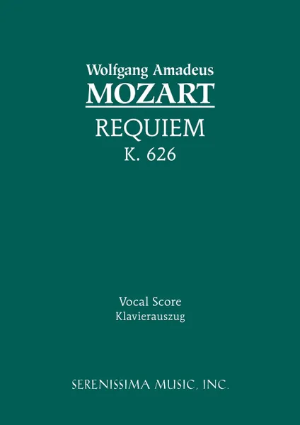 Обложка книги Requiem, K.626. Vocal score, Wolfgang Amadeus Mozart