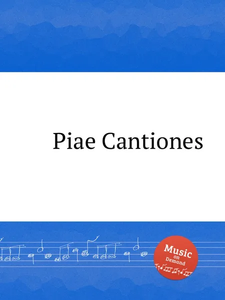 Обложка книги Piae Cantiones, W.F. Skene