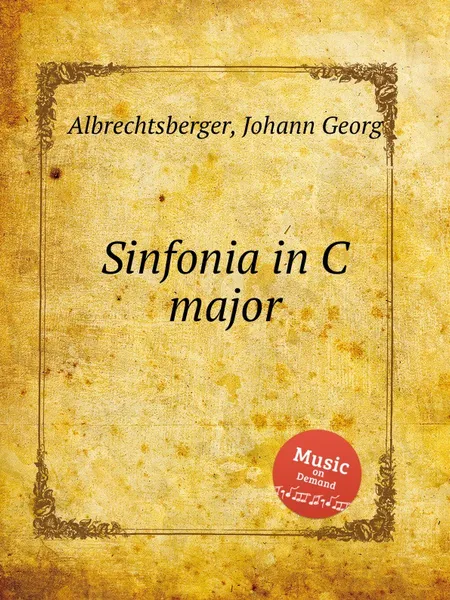 Обложка книги Sinfonia in C major, J.G. Albrechtsberger