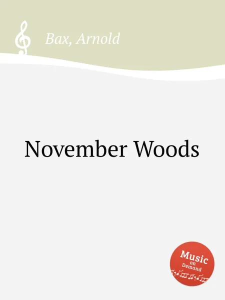 Обложка книги November Woods, A. Bax