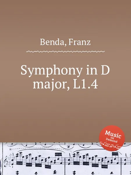Обложка книги Symphony in D major, L1.4, F. Benda