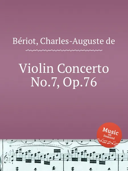 Обложка книги Violin Concerto No.7, Op.76, C.-A. de Bériot