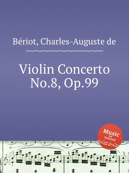 Обложка книги Violin Concerto No.8, Op.99, C.-A. de Bériot