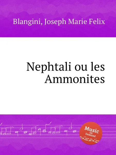 Обложка книги Nephtali ou les Ammonites, J.M. F. Blangini