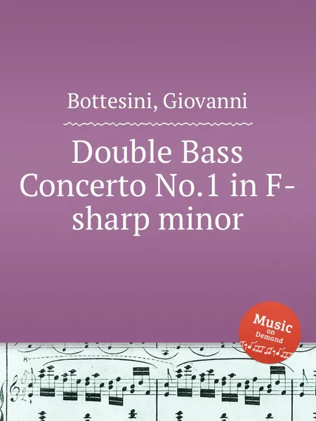 Обложка книги Double Bass Concerto No.1 in F-sharp minor, G. Bottesini