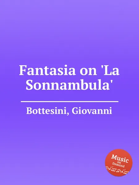 Обложка книги Fantasia on 'La Sonnambula', G. Bottesini