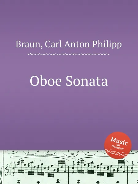 Обложка книги Oboe Sonata, C. A. Ph. Braun