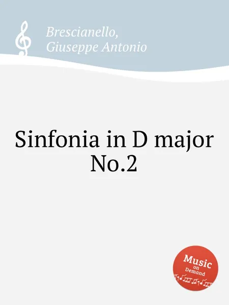 Обложка книги Sinfonia in D major No.2, G. A. Brescianello