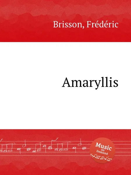 Обложка книги Amaryllis, F. Brisson