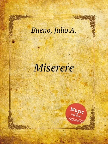 Обложка книги Miserere, J. A. Bueno