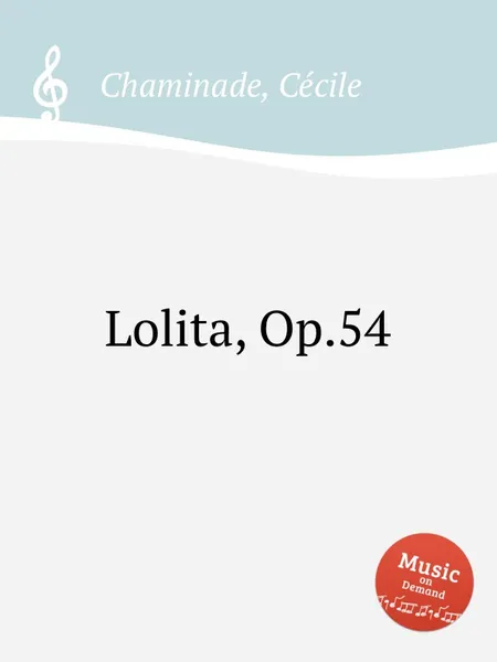 Обложка книги Lolita, Op.54, C. Chaminade
