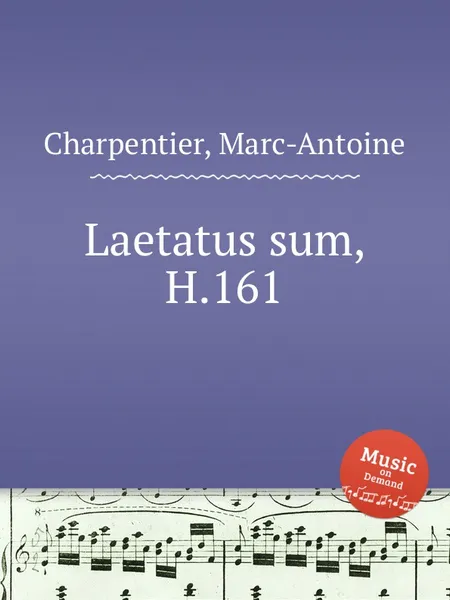 Обложка книги Laetatus sum, H.161, M. A. Charpentier