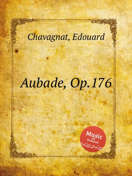 Обложка книги Aubade, Op.176, E. Chavagnat