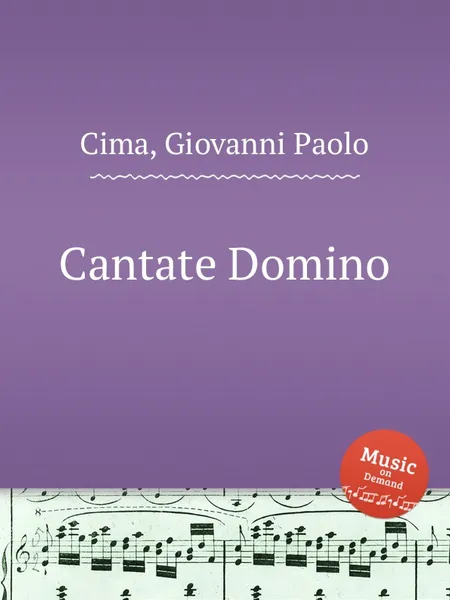 Обложка книги Cantate Domino, G.P. Cima