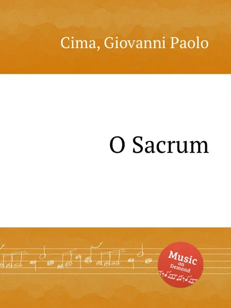 Обложка книги O Sacrum, G.P. Cima