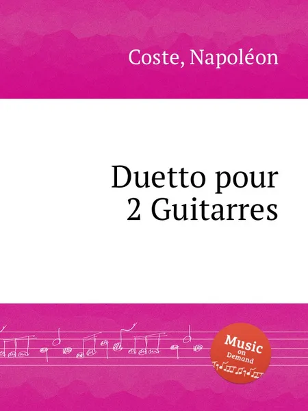 Обложка книги Duetto pour 2 Guitarres, N. Coste