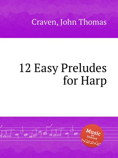 Обложка книги 12 Easy Preludes for Harp, J.T. Craven