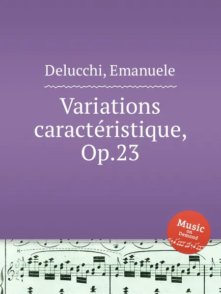 Обложка книги Variations caracteristique, Op.23, P.J. Delmet