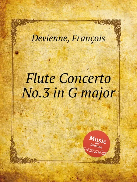 Обложка книги Flute Concerto No.3 in G major, F. Devienne