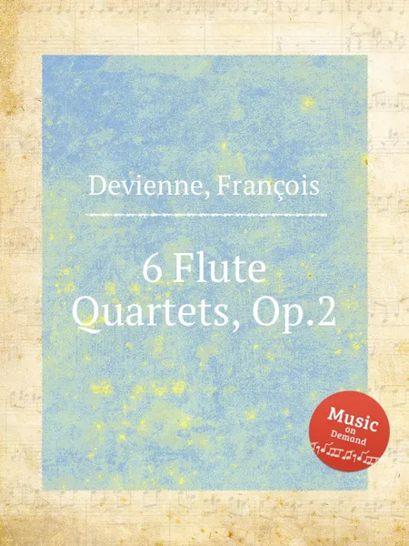 Обложка книги 6 Flute Quartets, Op.2, F. Devienne