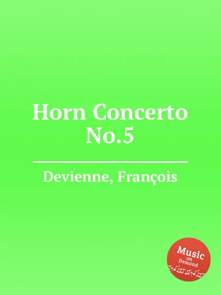 Обложка книги Horn Concerto No.5, F. Devienne