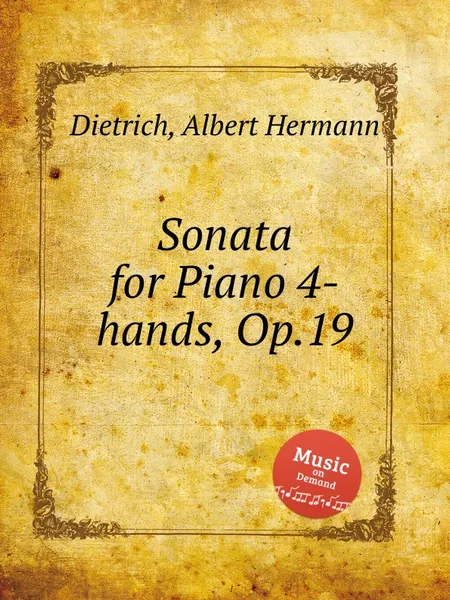 Обложка книги Sonata for Piano 4-hands, Op.19, A.H. Dietrich