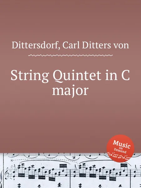 Обложка книги String Quintet in C major, C.D. von Dittersdorf