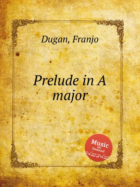 Обложка книги Prelude in A major, F. Dugan