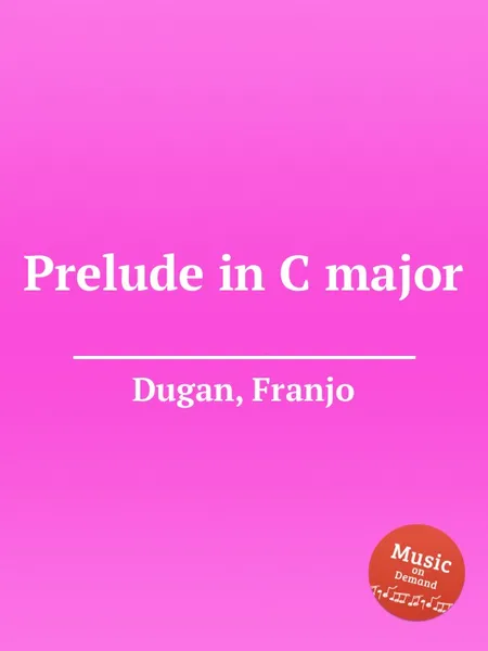 Обложка книги Prelude in C major, F. Dugan