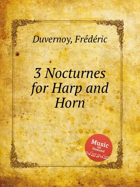 Обложка книги 3 Nocturnes for Harp and Horn, F. Duvernoy