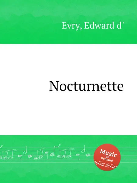 Обложка книги Nocturnette, E. d'Evry