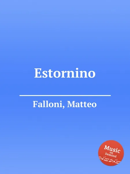 Обложка книги Estornino, M. Falloni