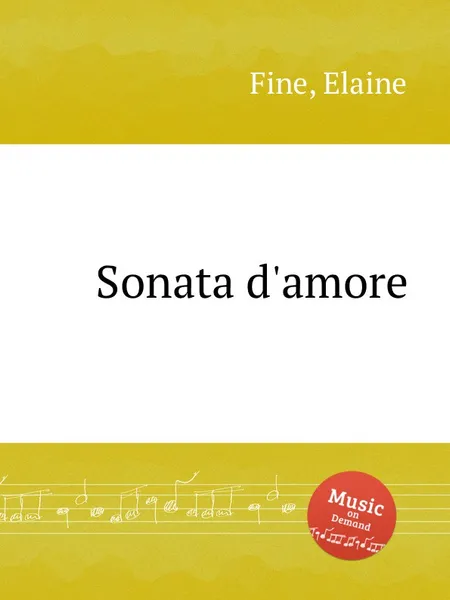 Обложка книги Sonata d'amore, E. Fine