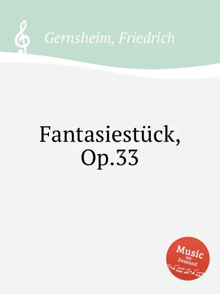 Обложка книги Fantasiestuck, Op.33, F. Gernsheim